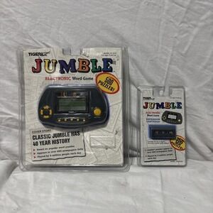 Jumble Electronic Word Game and  Expansion Cartridge #3 NIP Tiger Electronics